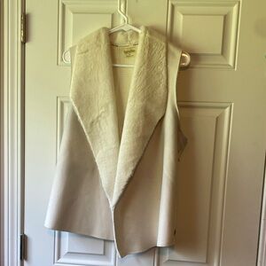 Calvin Klein Cream Vest Elegant Outerwear